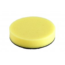 Hook and Loop Yellow Flat Foam Pad Buffer Sponge - Set of 3 -  Polisher Accessory, 2 inch, ISO 9001:2015 Certified/CE Compliant